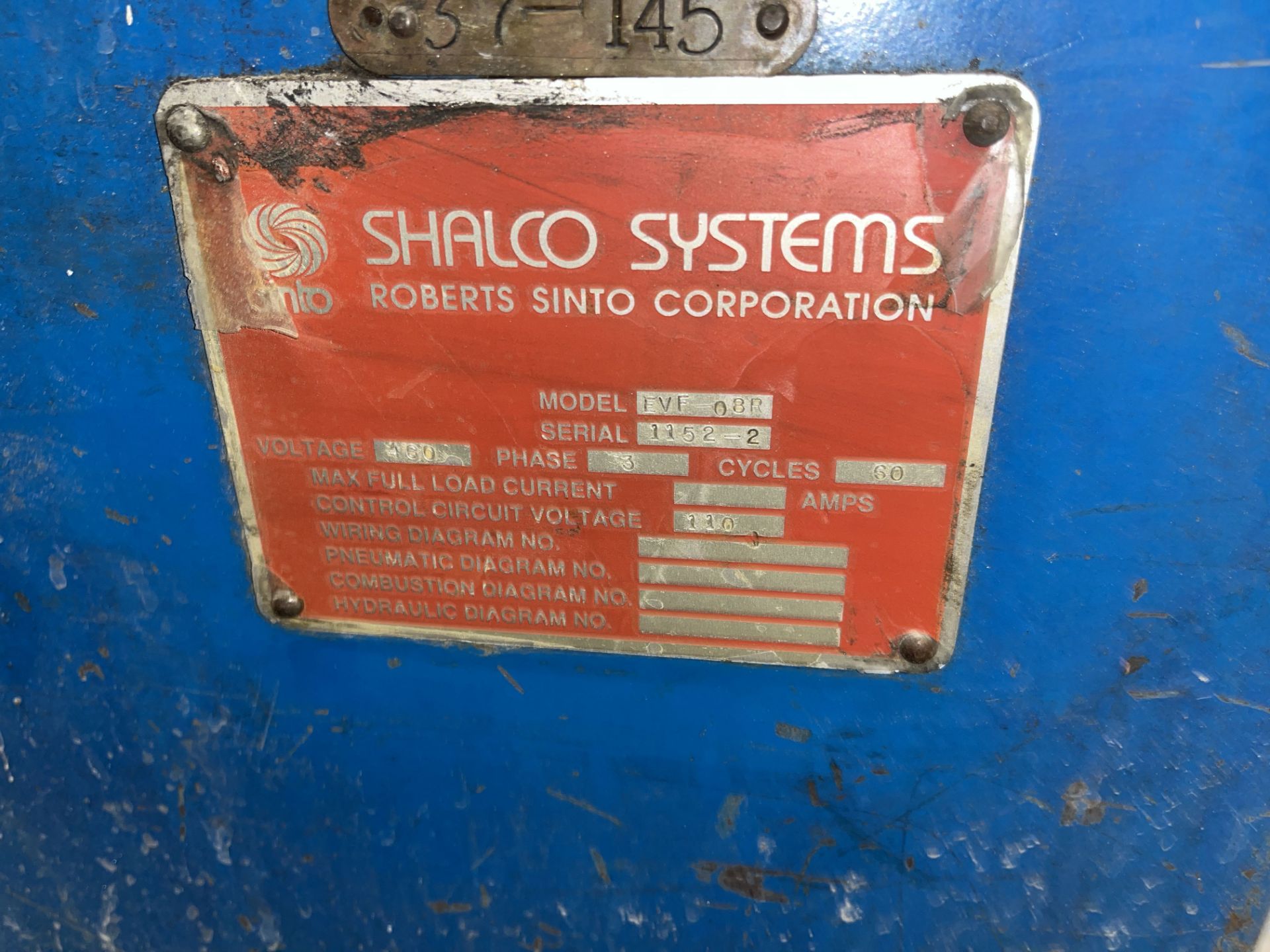 SHALCO SYSTEMS MODEL EVF-08R VIBRATORY PARTS FINISHER; S/N 1152-2, 5 CUBIC FOOT, FULL ENCLOSURE, - Image 10 of 11