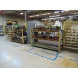 SECTIONS TEAR DROP PALLET RACKING, (3) ASSORTED SHELVING UNITS - NO CONTENTS INCLUDED