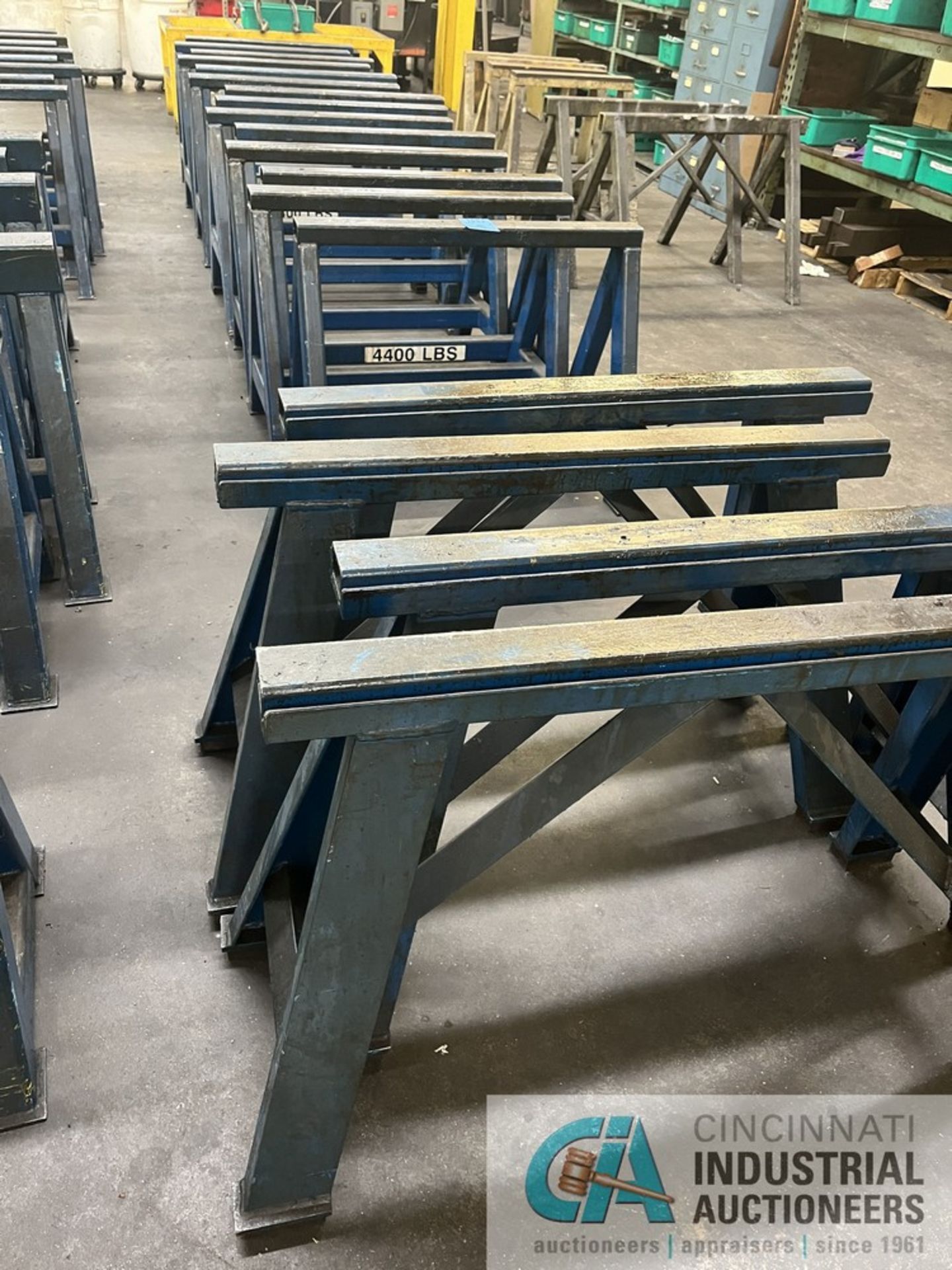 4,400 LB. CAPACITY METAL SAWHORSES - Image 2 of 6