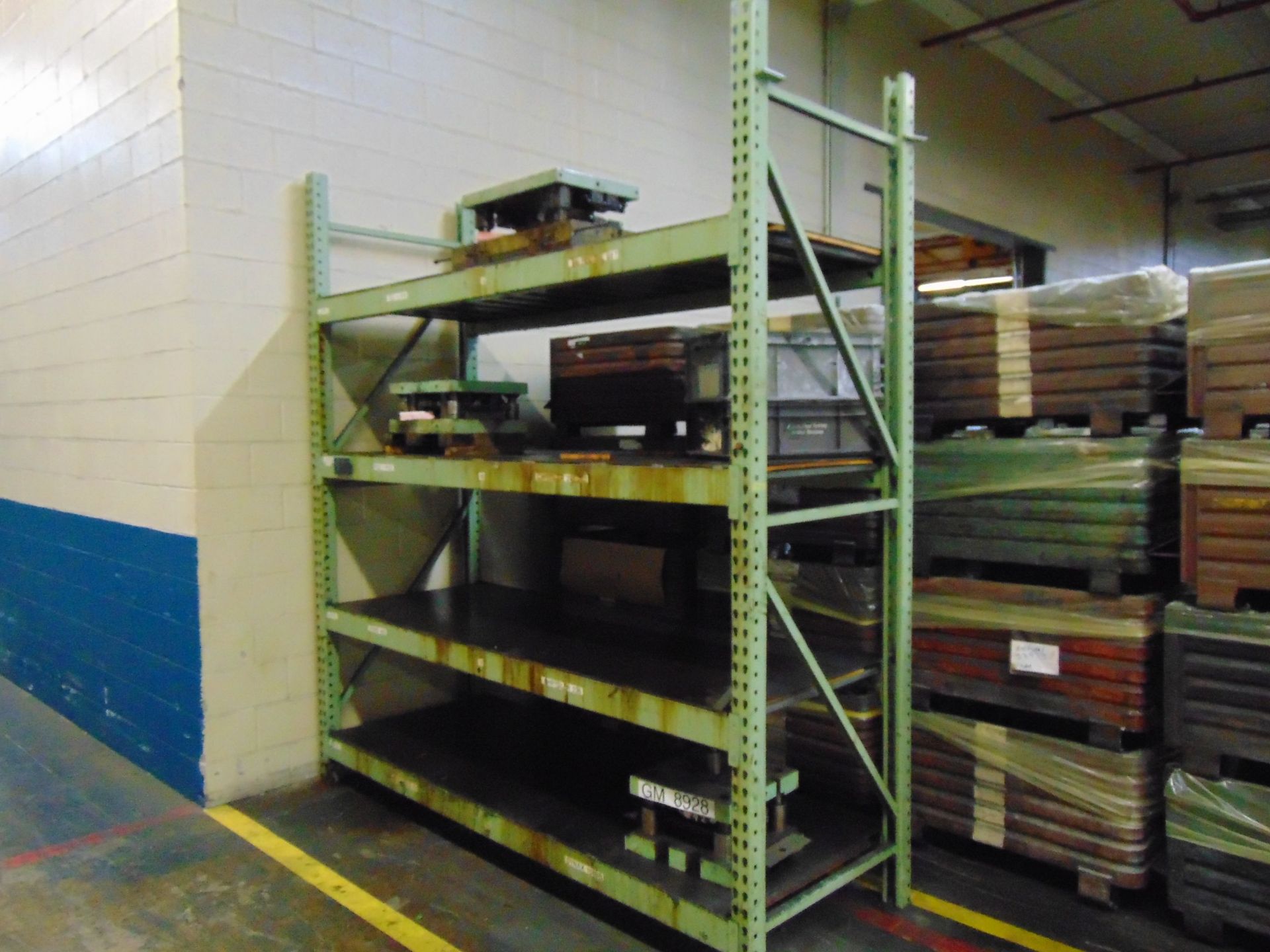 SECTIONS TEAR DROP PALLET RACKING, (3) ASSORTED SHELVING UNITS - NO CONTENTS INCLUDED - Image 2 of 6