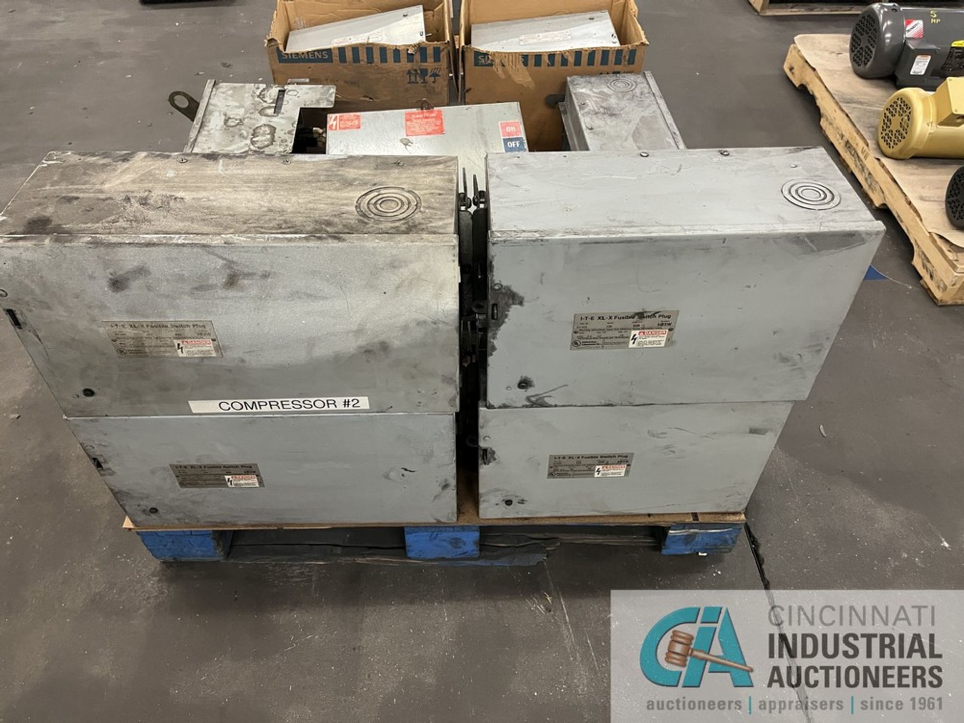 SKID OF ELECTRIC FUSIBLE SWITCH PLUG BOXES; GE, ITE - Image 2 of 6