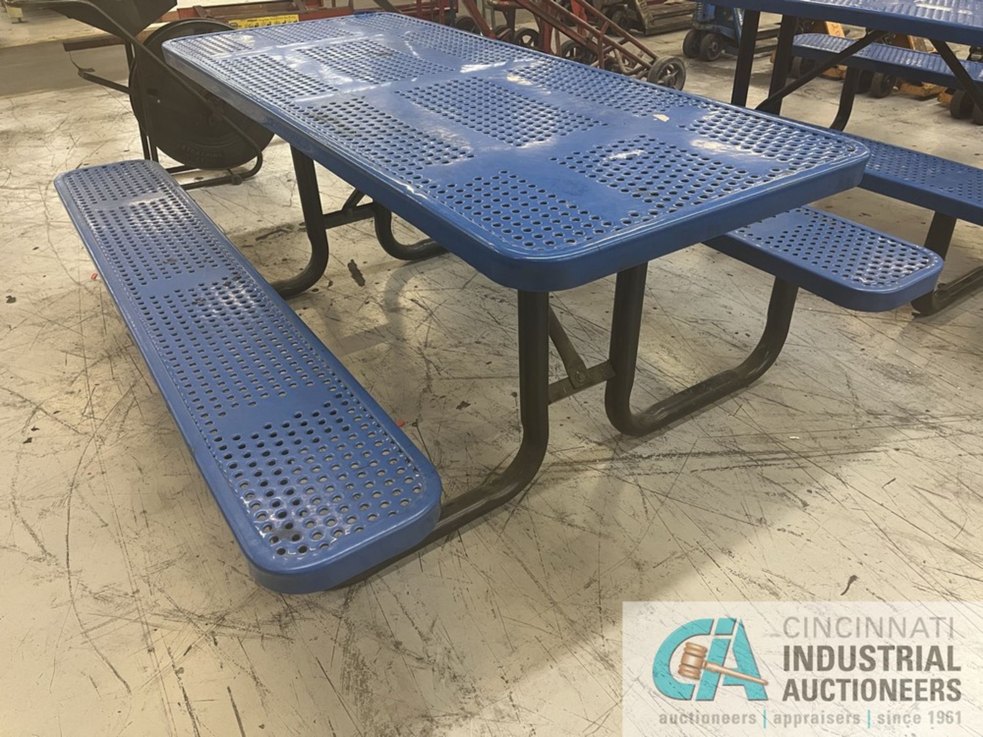 6' COATED STEEL PICNIC TABLE - Image 2 of 2