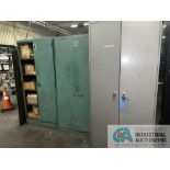 (3) TWO-DOOR SHOP CABINETS WITH CONTENTS; ACTECH DRIVE, ALLEN BRADLEY SLC500 PROGRAMMABLE