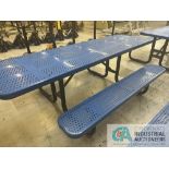 8' COATED STEEL PICNIC TABLE
