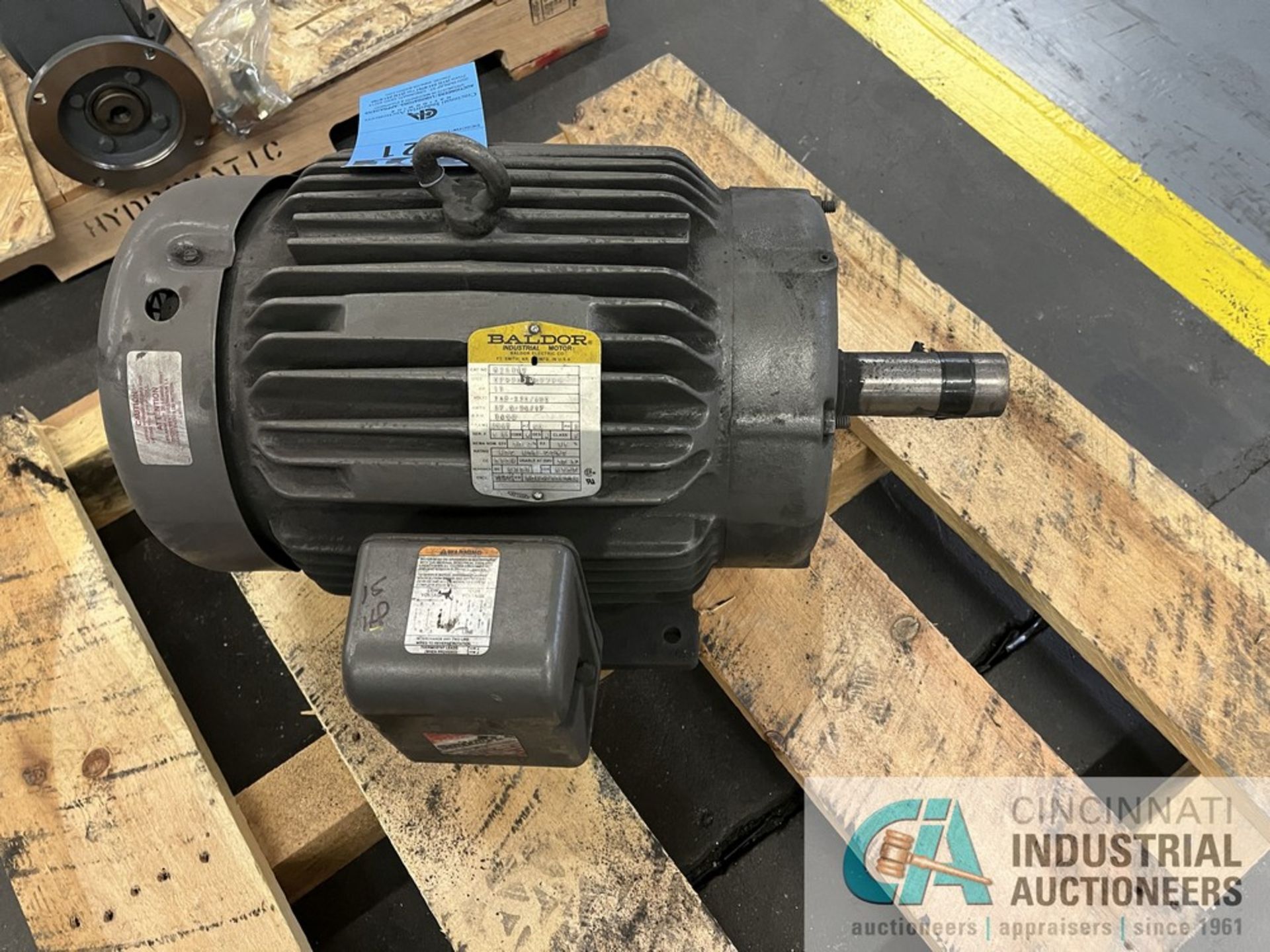 15 HP BALDOR ELECTRIC MOTOR CAT NO. H2394T, SPEC NO. 07H203W677H1, FRAME 254T, 3/60/208/230/460 - Image 2 of 4