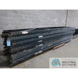 38" X 192' HIGH RIDG-U-RAK TYPE PALLET RACK UPRIGHTS