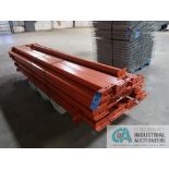 (35) 5" FACE X 120" LONG PALLET RACK STEP BEAMS AND (1) 4" FACE X 96" STEP BEAM