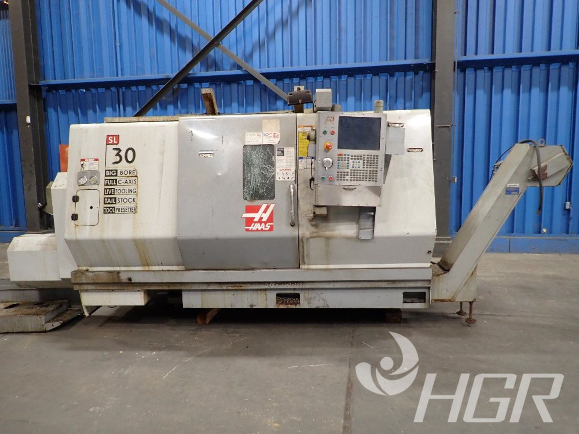 HAAS CNC LATHE, Model SL-30TB, Date: 2006; s/n 3074485, Approx. Capacity: n/a, Power: 3/50/60/208/ - Image 3 of 33