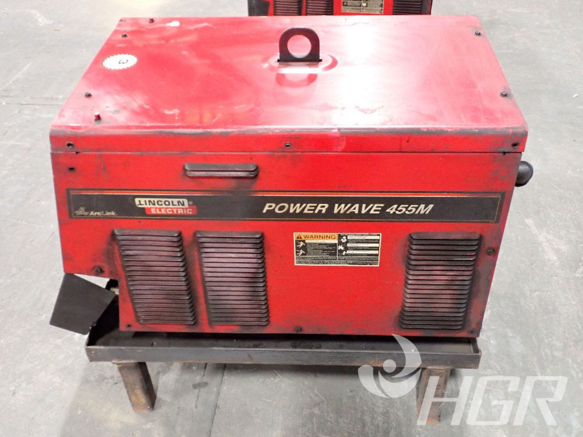 LINCOLN ELECTRIC WELDER, Model POWER WAVE 455M, Date: n/a; s/n SPLC42304401050804385, Approx. - Image 7 of 8