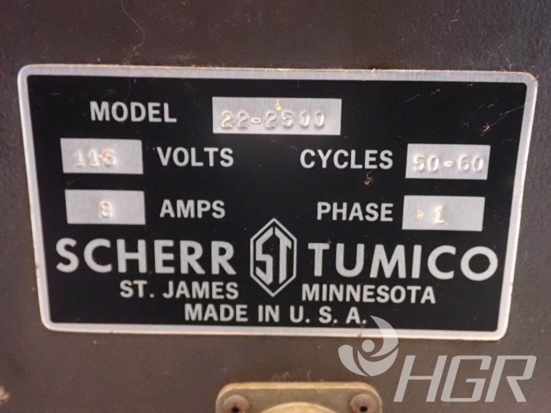 SCHERR TUMICO COMPARATOR, Model 22-2500, Date: n/a; s/n n/a, Approx. Capacity: 30", Power: 1/60/115, - Image 3 of 15