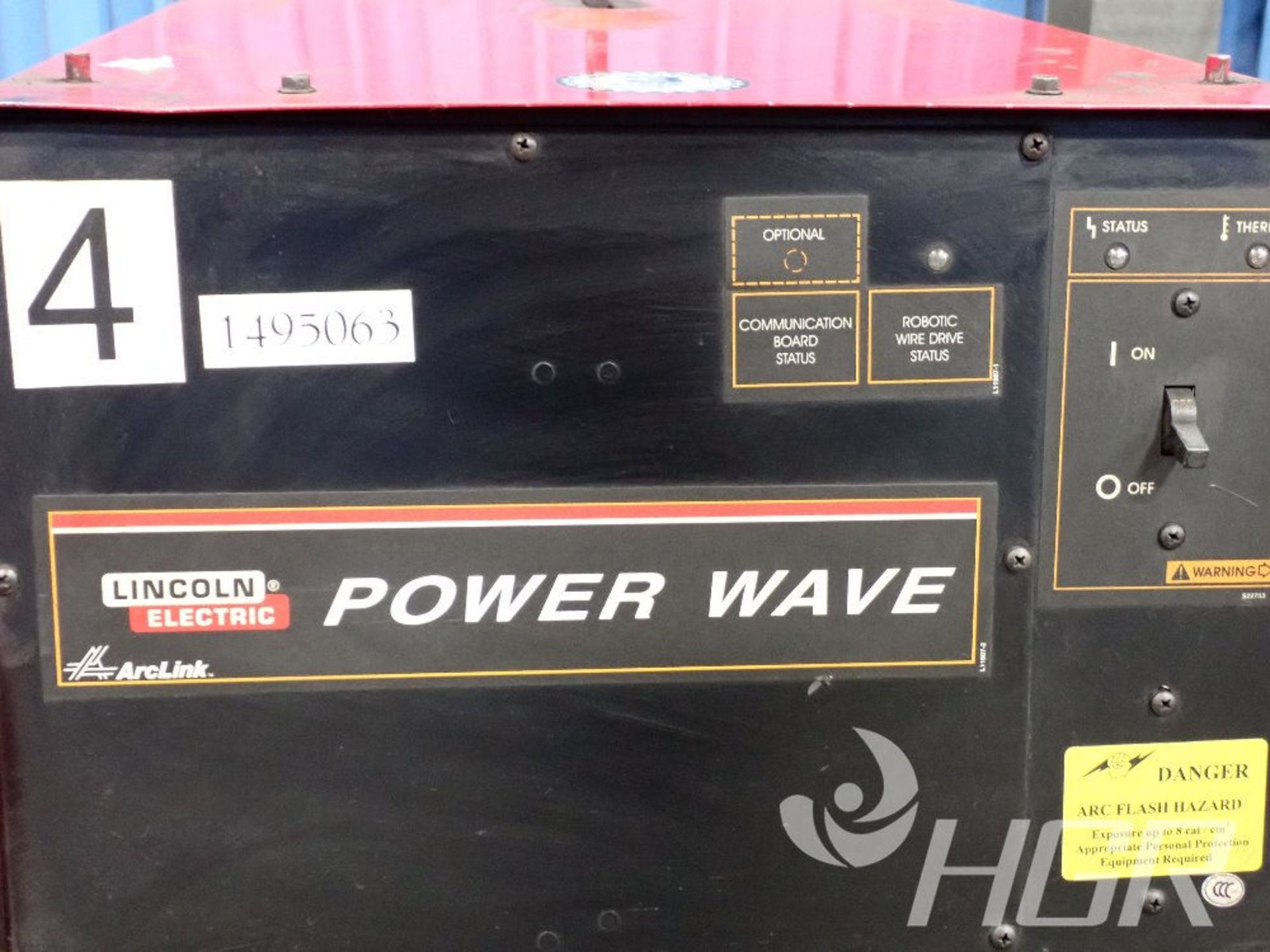 LINCOLN ELECTRIC WELDER, Model POWER WAVE 455M, Date: n/a; s/n SPLC42304401050804385, Approx. - Image 3 of 8