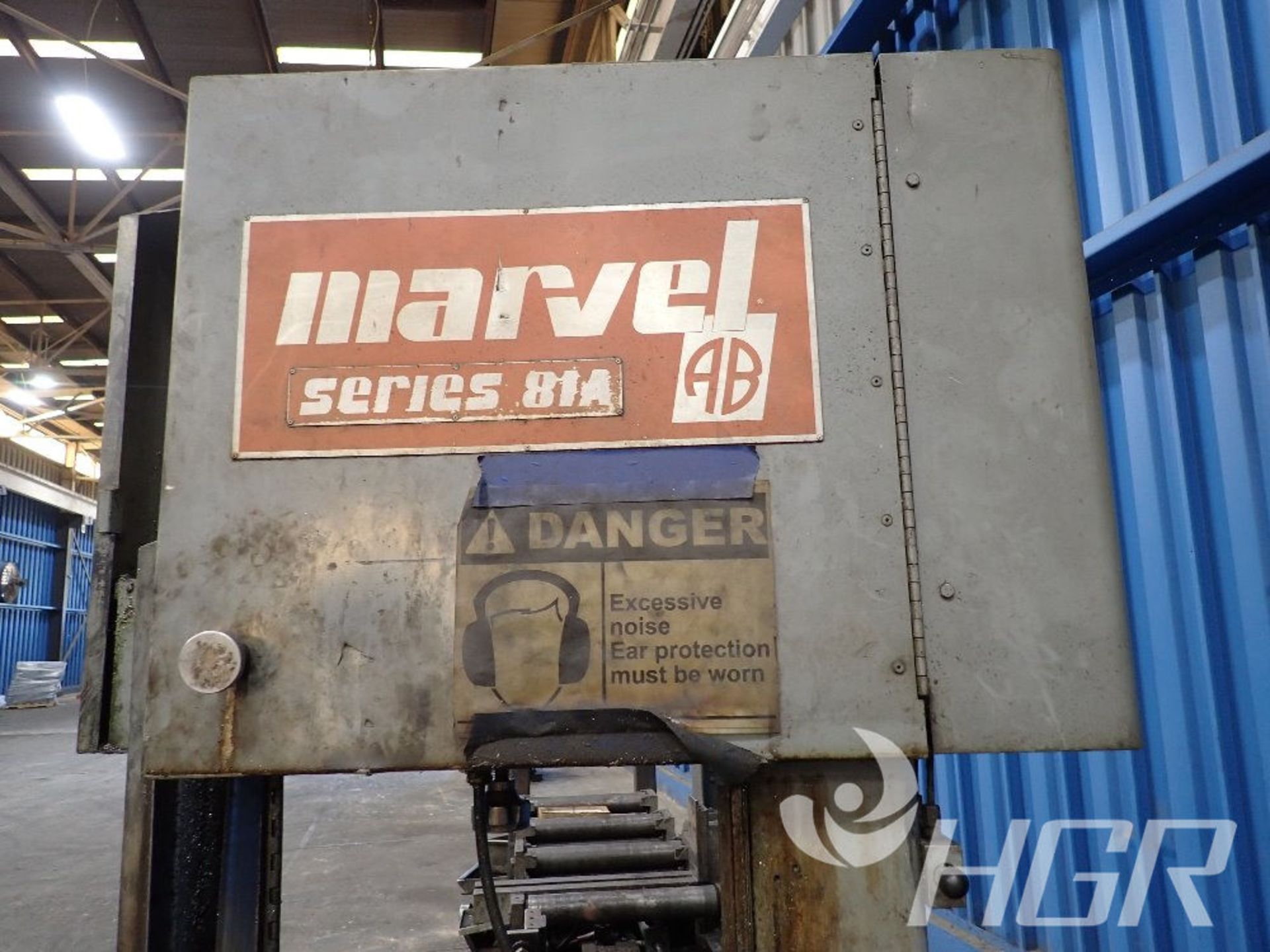 MARVEL VERTICAL BANDSAW, Model 81A, Date: n/a; s/n E-393910PC-W, Approx. Capacity: 18", Power: 3/ - Image 11 of 26