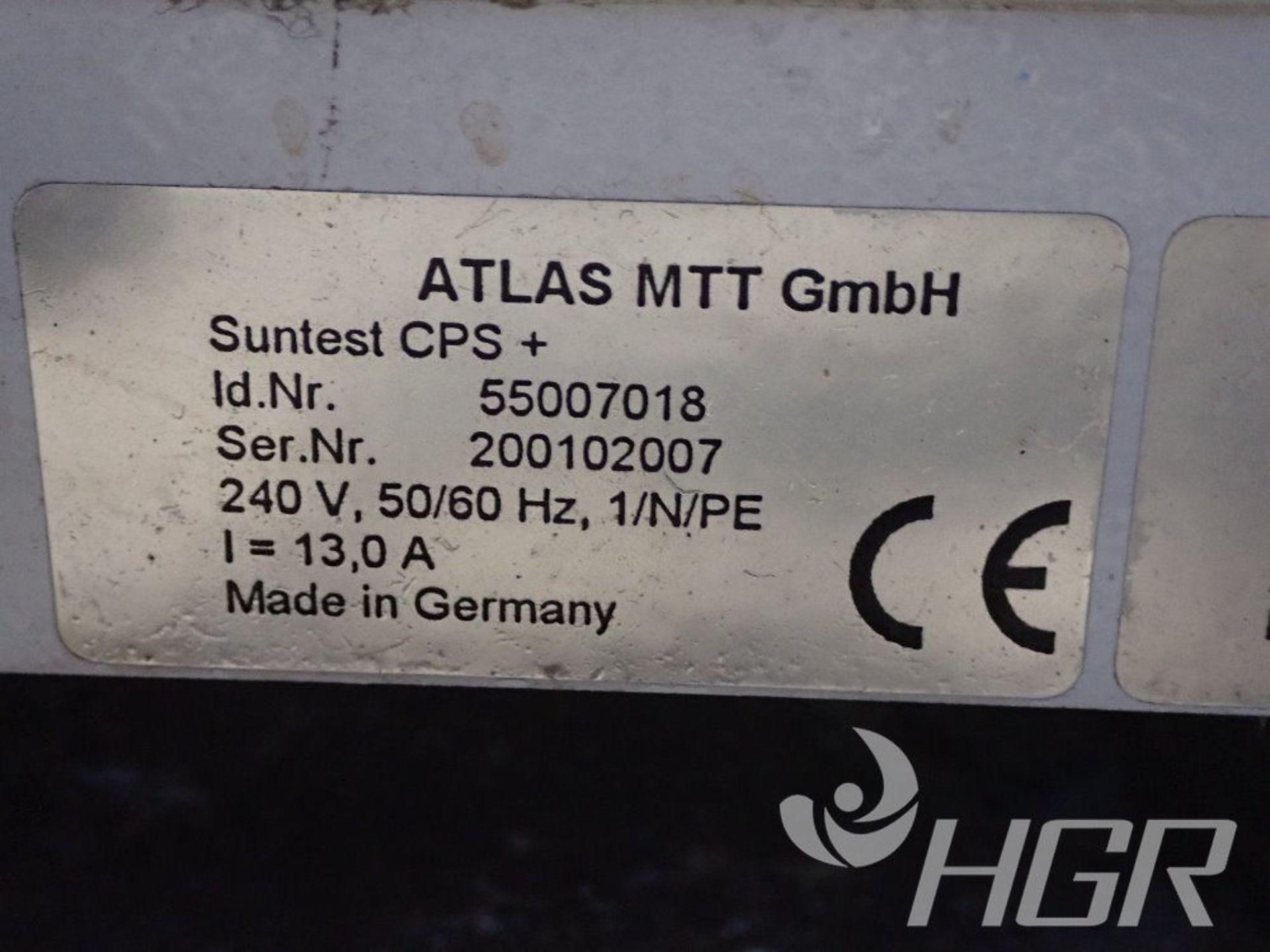 ATLAS SUNTEST CPS WEATENING TESTER, Model 5507018, Date: n/a; s/n 200102007, Approx. Capacity: n/ - Image 3 of 8