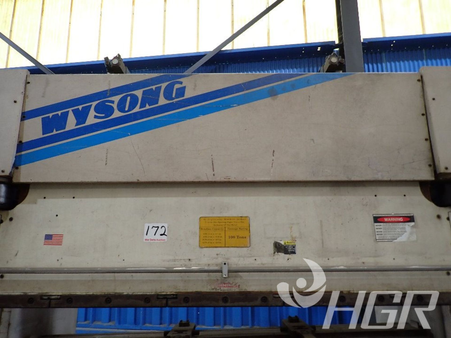 WYSONG CNC PRESS BRAKE, Model PHP100-120, Date: n/a; s/n HPB46-127-X, Approx. Capacity: 100 TON 10', - Image 22 of 25