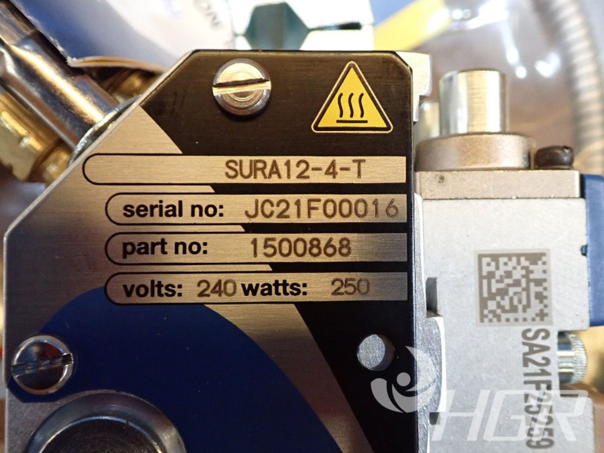 NORDSON PNUEMATIC APPLICATOR, Model SURA12-4-T, Date: n/a; s/n JC21F00016, Approx. Capacity: n/a, - Image 9 of 12