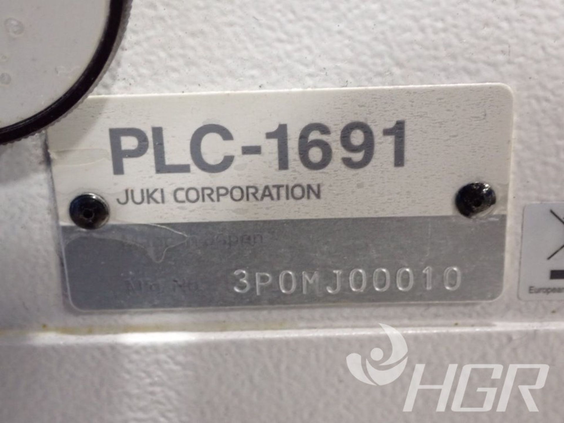 JUKI SEWING MACHINE, Model PLC-1691, Date: n/a; s/n 3P0MJ00010, Approx. Capacity: n/a, Power: n/a, - Image 3 of 25