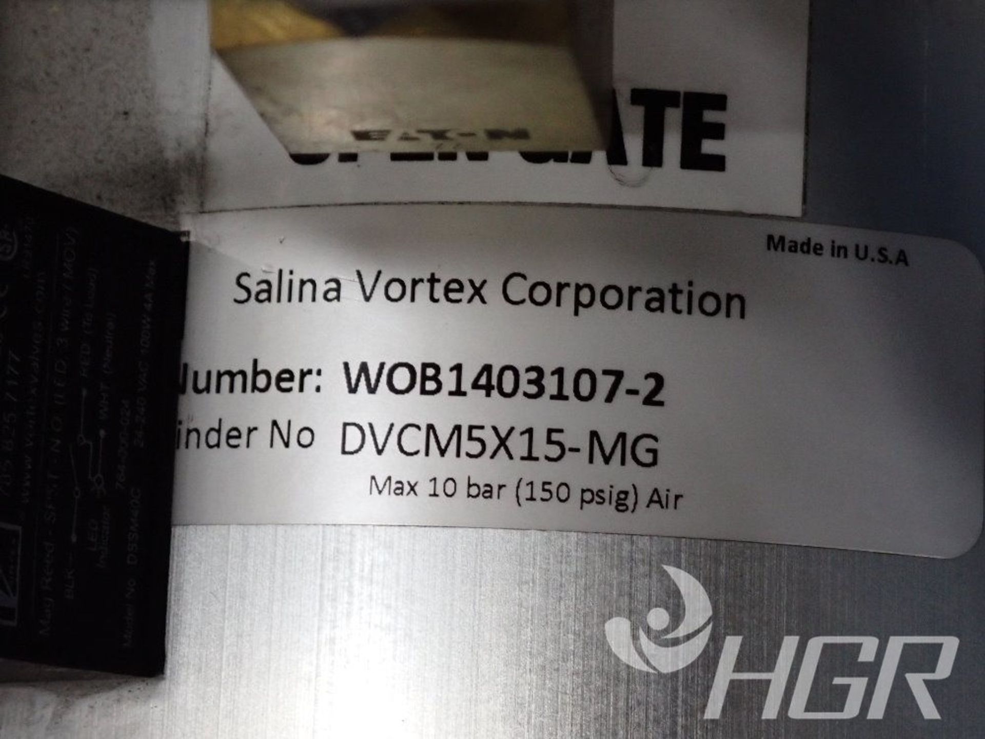 VORTEX LOADER, Model WOB1403107-2, Date: n/a; s/n DVCM5X15-MG, Approx. Capacity: n/a, Power: n/a, - Image 16 of 18
