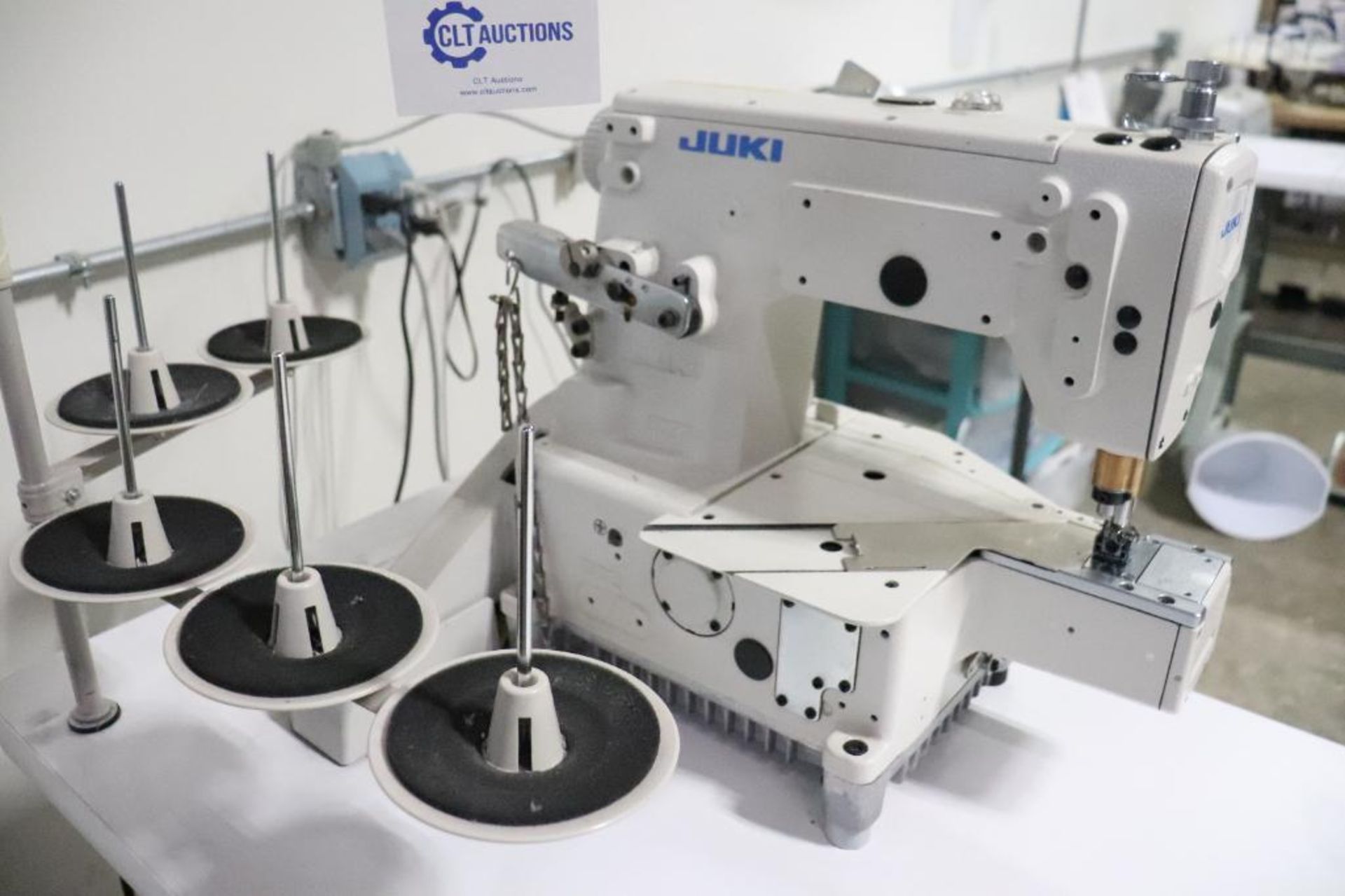 Juki MF-7923 coverstitch sewing machine w/ stand - Image 7 of 8