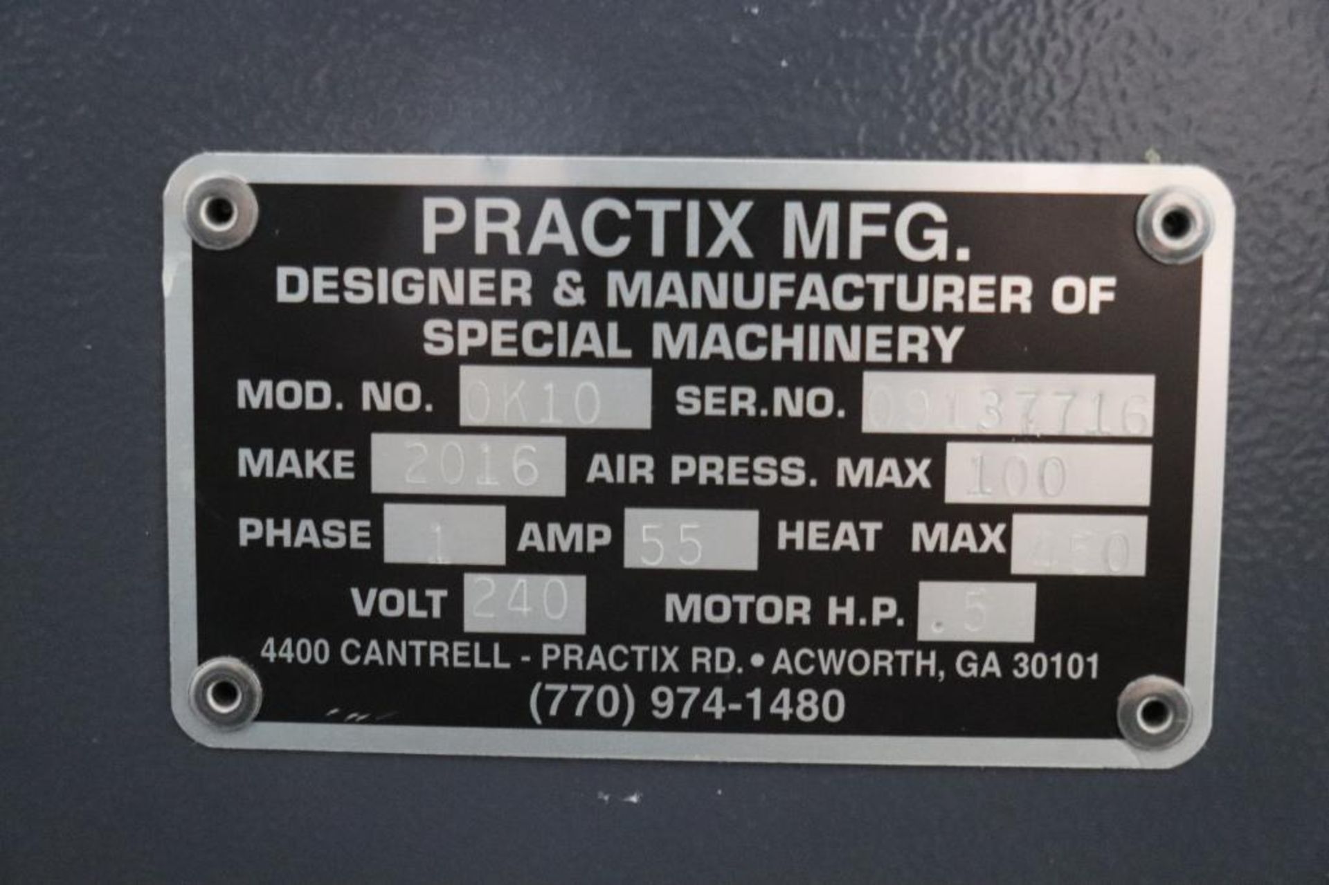 Practix OK-10 rotary sublimation transfer press - Image 7 of 9