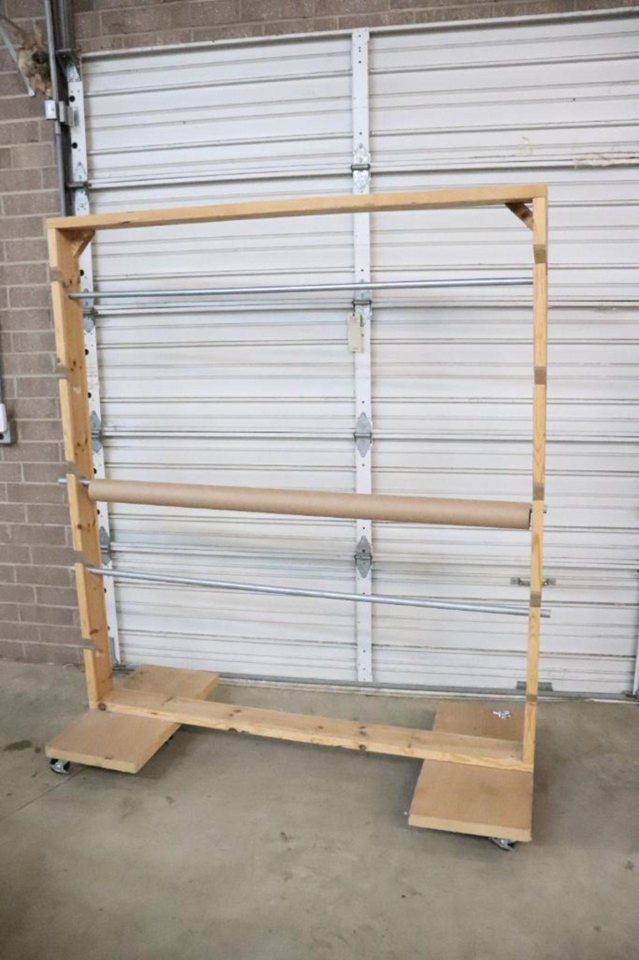 Shop made fabric rack