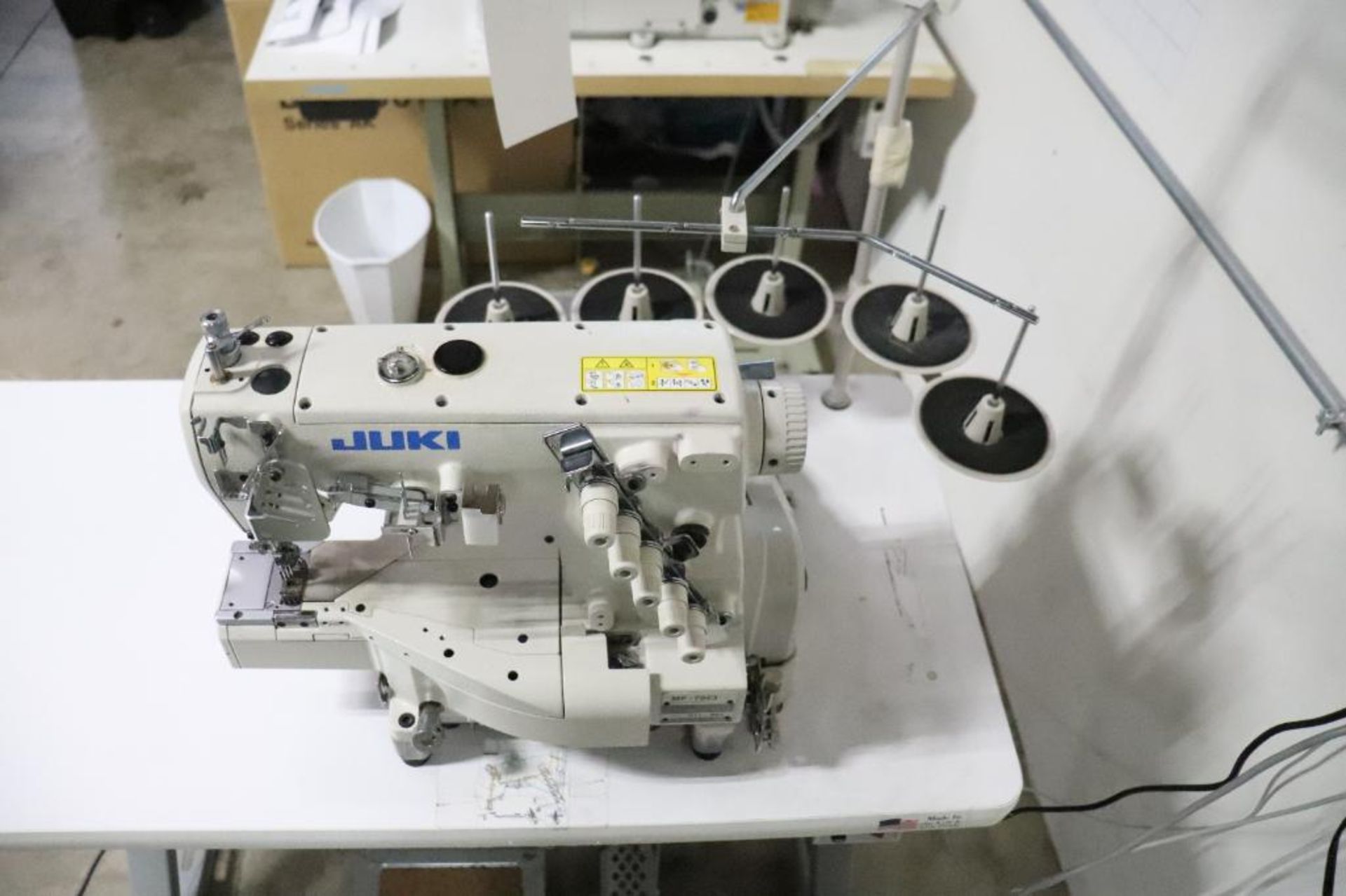 Juki MF-7923 coverstitch sewing machine w/ stand - Image 2 of 8
