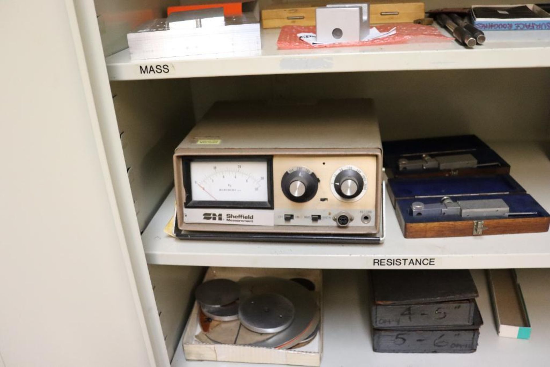 Cabinet w/ contents, electronic gauges & more - Image 6 of 13