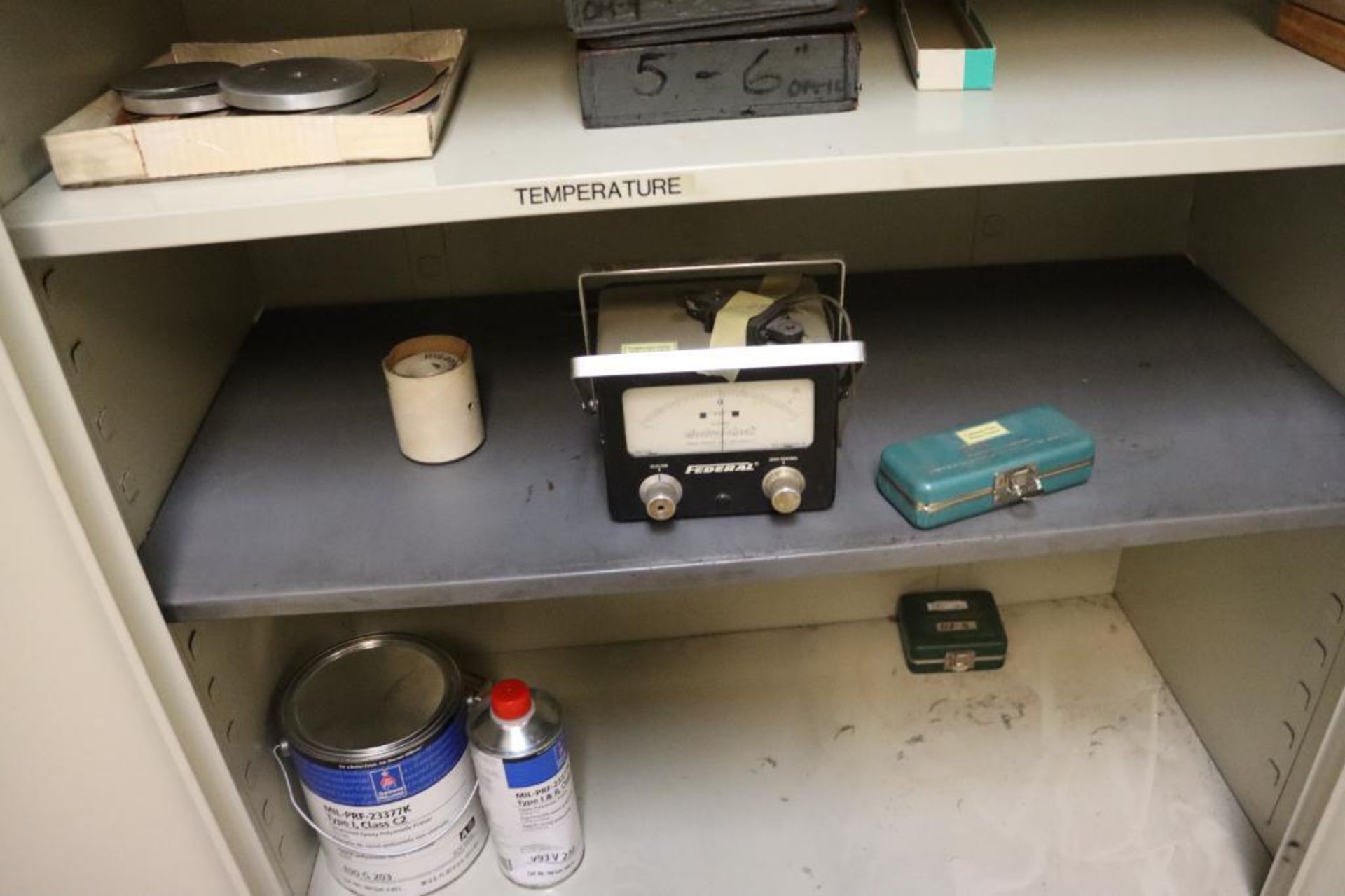 Cabinet w/ contents, electronic gauges & more - Image 10 of 13