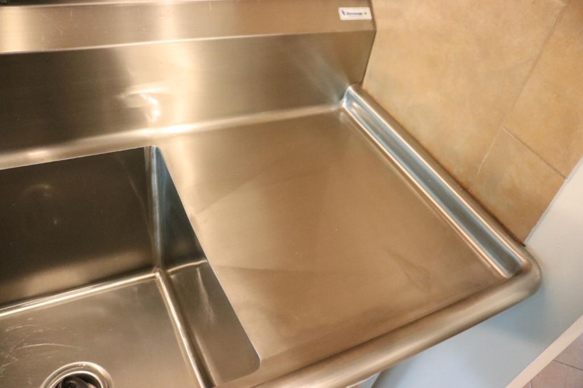 3 compartment commercial sink - Image 8 of 10
