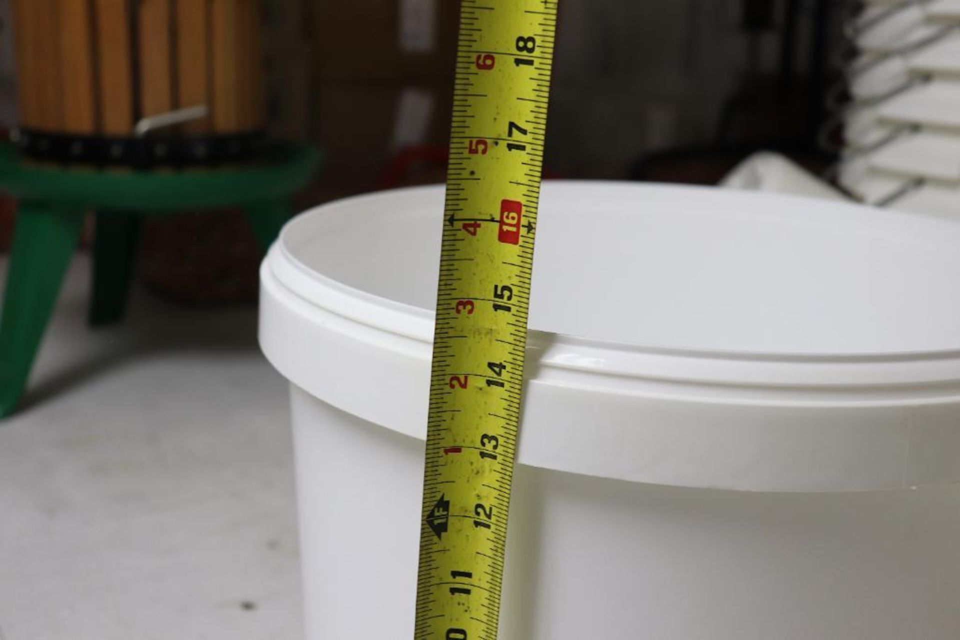 Plastic buckets 14.5" height 14" diameter - Image 2 of 3
