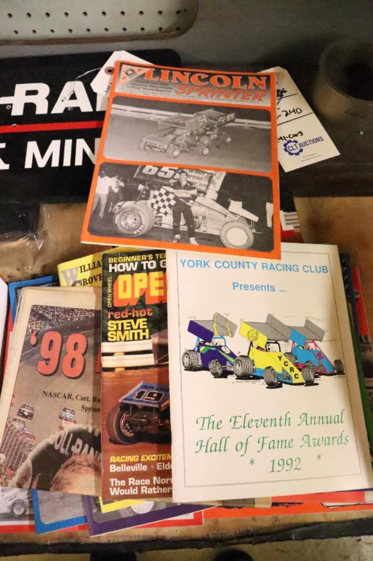 Vintage racing programs & Open Wheel magazine