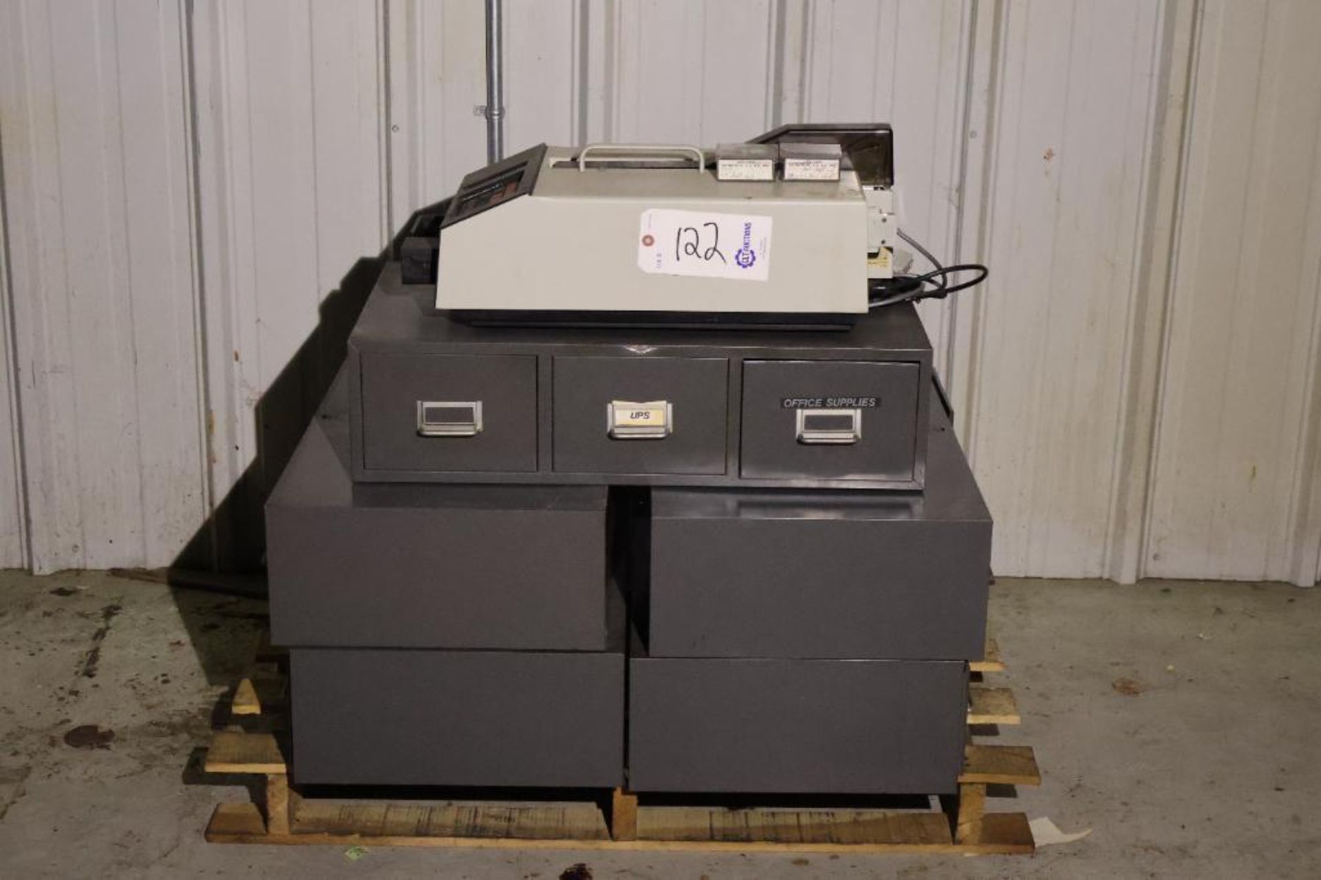 Data Specialties tape writer w/ tape cabinets