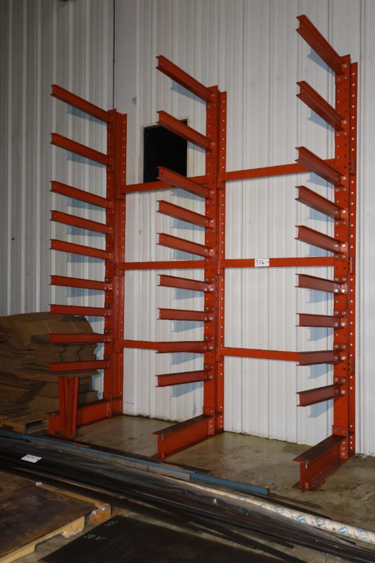 Cantilever rack 12' x 44" uprights, 48" beams