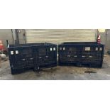 (2) Knockdown Crates