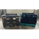 (2) Knockdown Crates