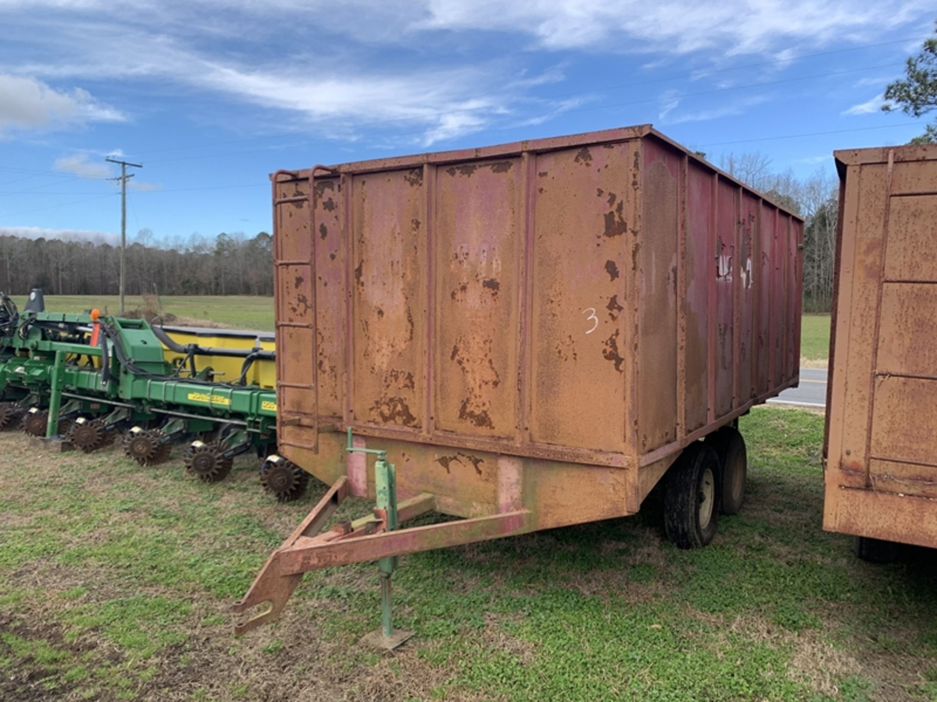 dual axle peanut trailer