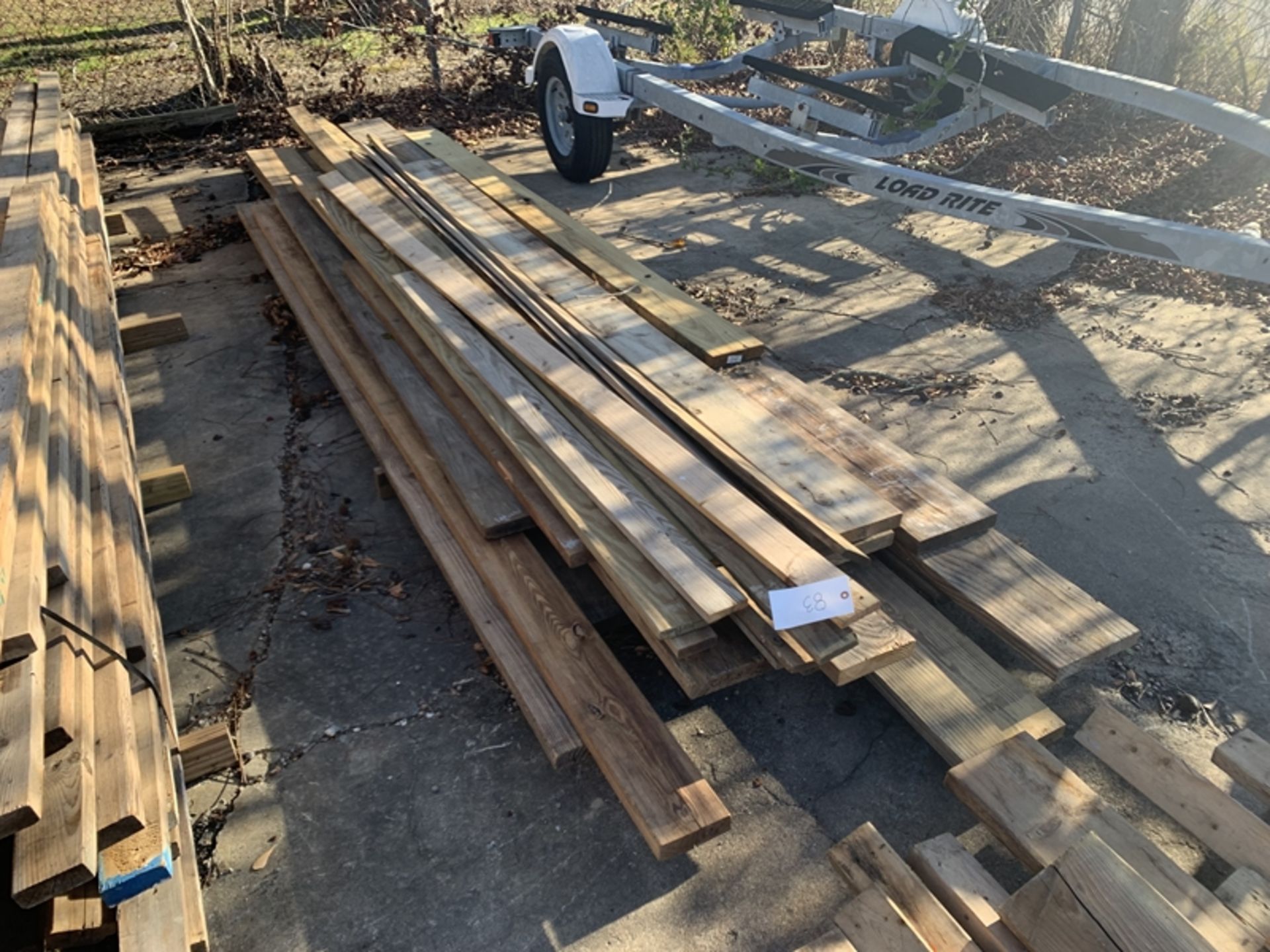 Pallet of lumber