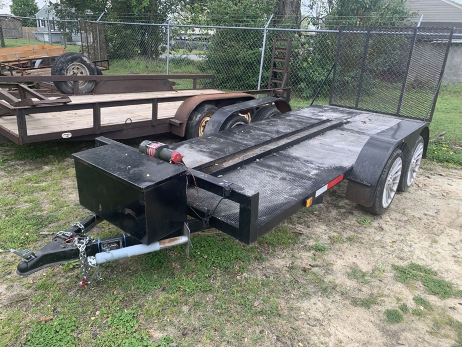 Homemade dual-axle utility trailer with winch - NO TITLE