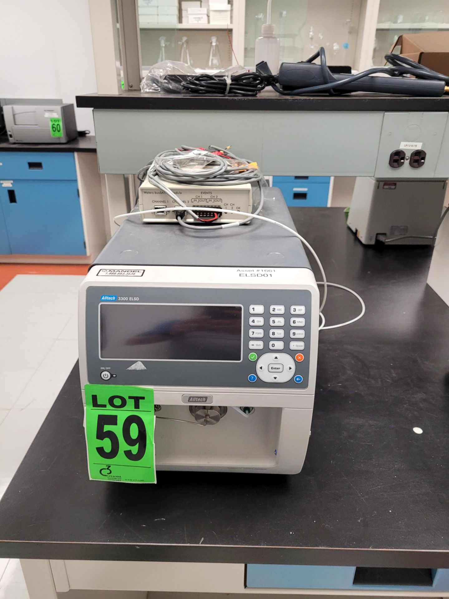 ALLTECH mod. 3300-ELSD Universal HPLC Detector, Part No. 3300100, 120-240V, 50//60Hz, ser. 330005080