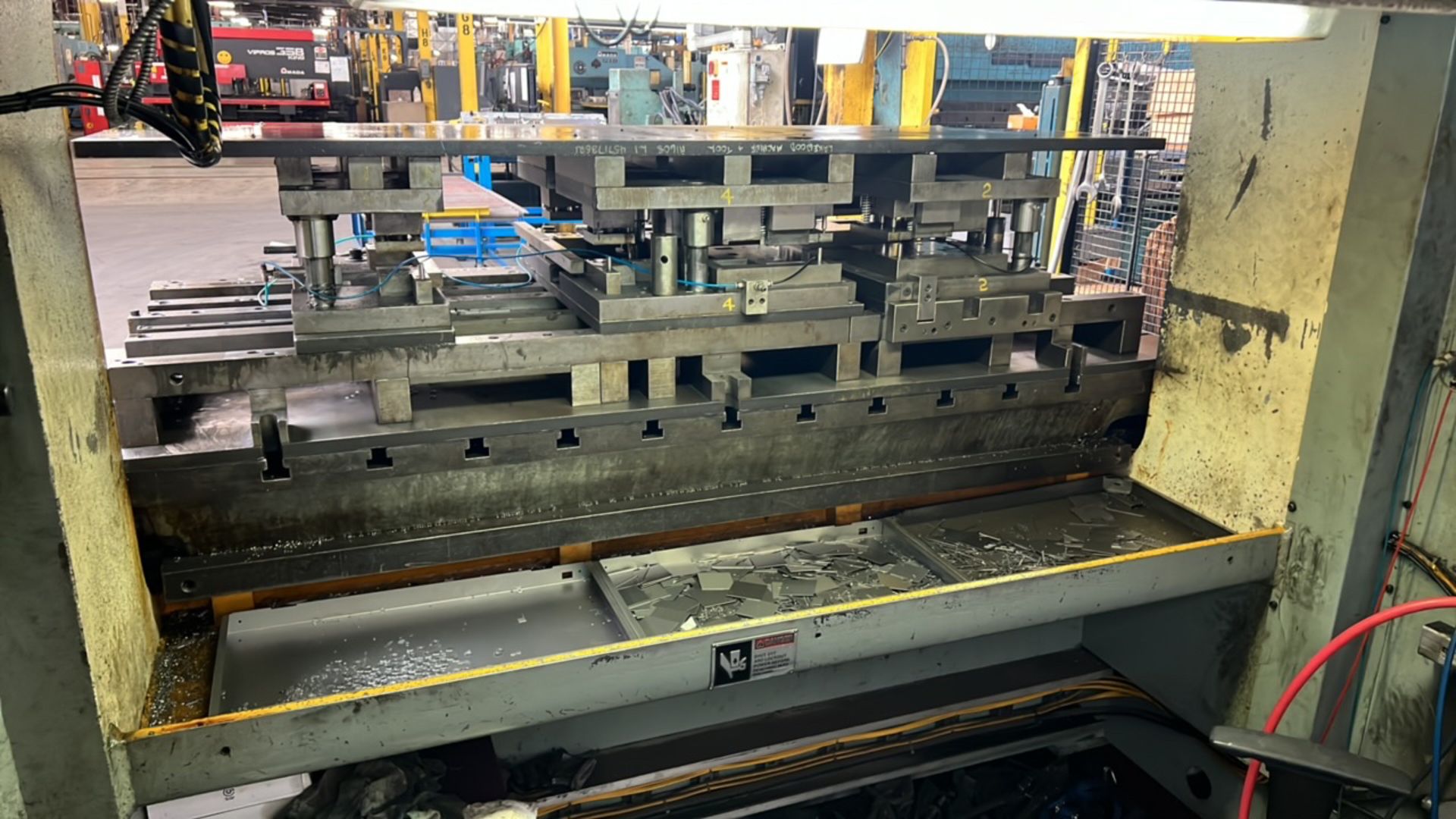 AIDA 220 Ton Gap Frame Punch Press, Mech, mod. NC2-200(2), ser. B0520-0009, 95" x 33" Bed w/ PANELMA - Image 8 of 13