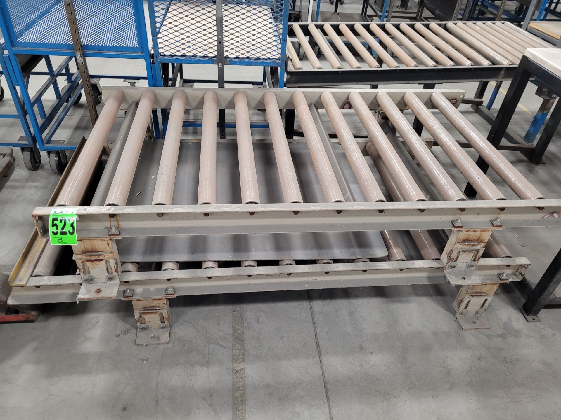 Lot of (2) manual roller conveyors - Image 2 of 2
