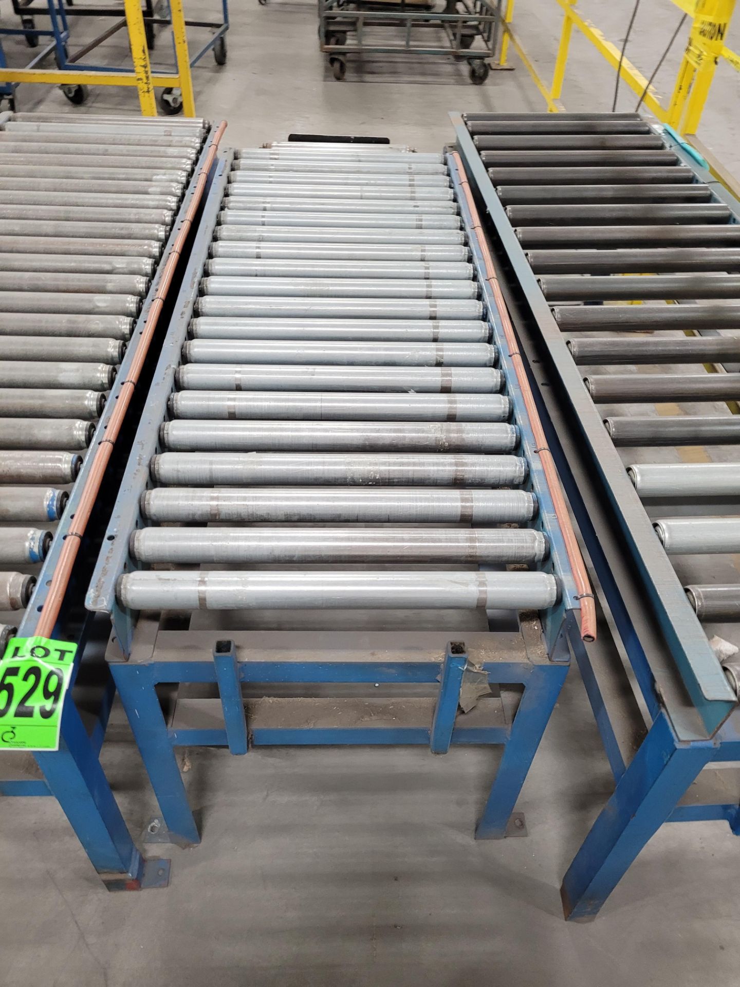 Lot of (4) manual roller conveyors - Image 4 of 5