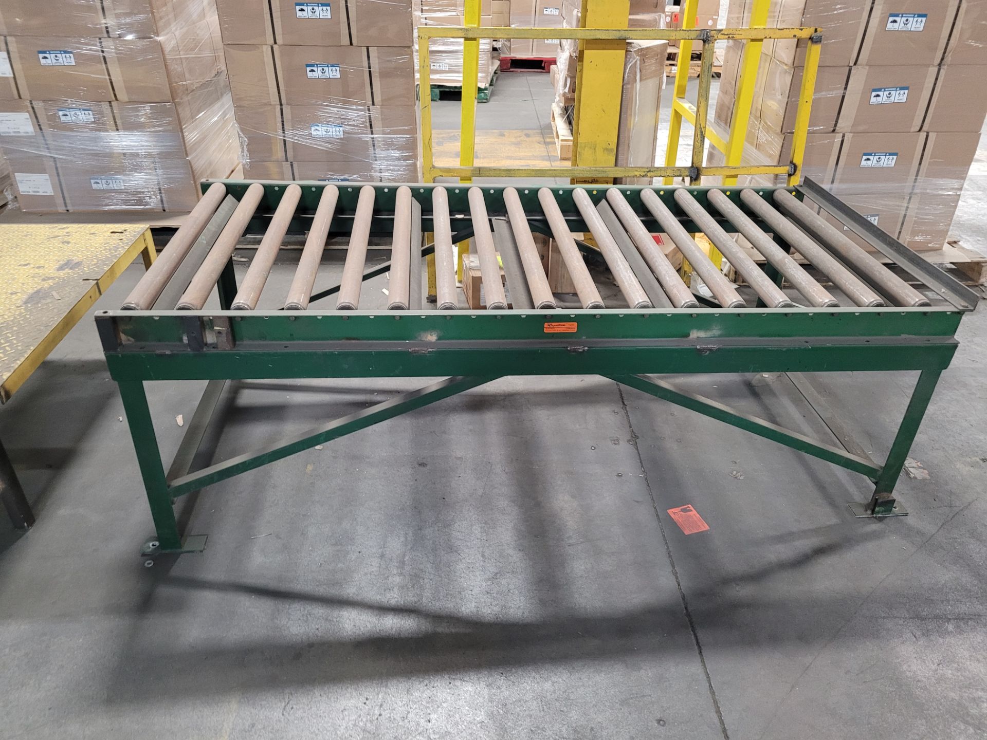 Lot of (3) manual roller conveyors - Image 4 of 4