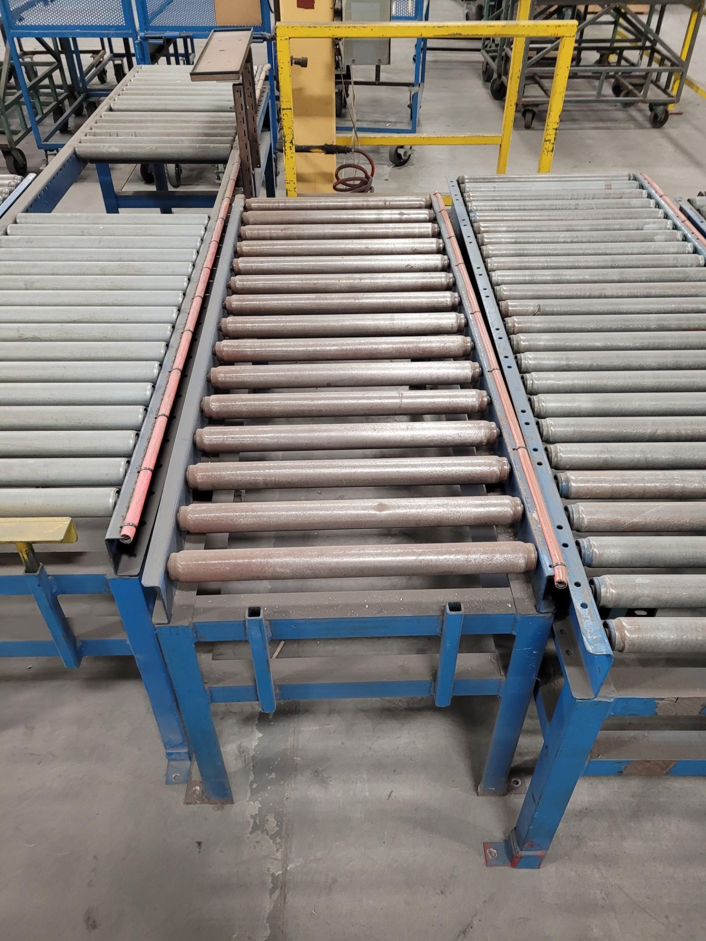 Lot of (4) manual roller conveyors - Image 2 of 5