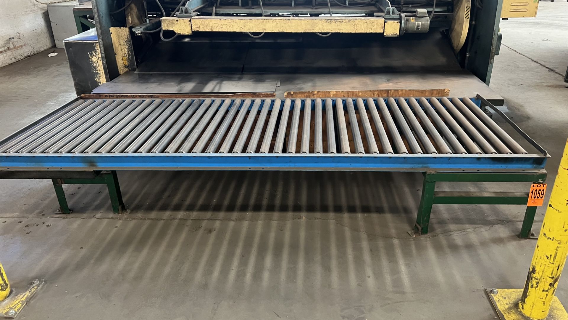 Steel frame manual roller conveyor section