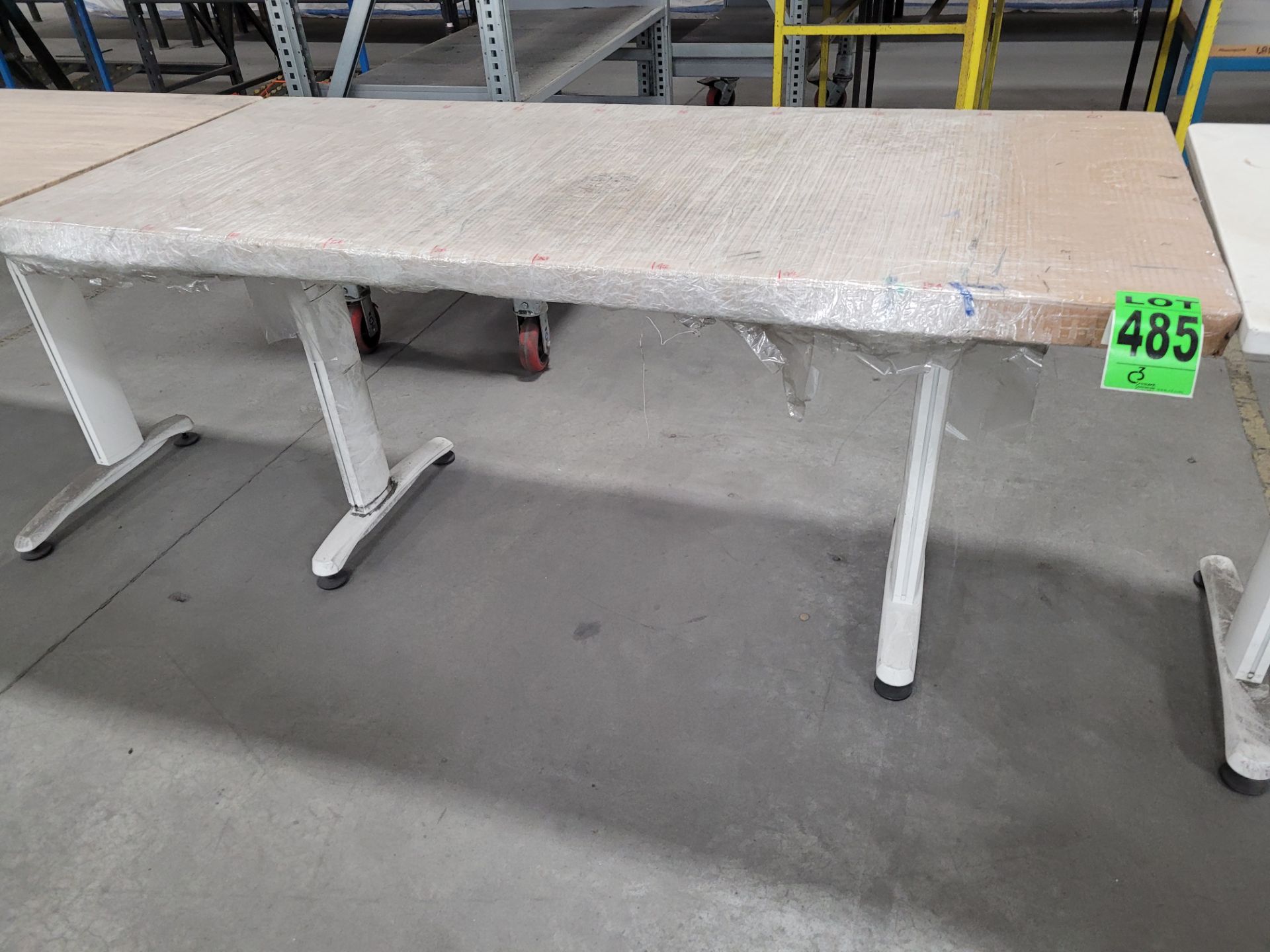 Composite top adjustable height table