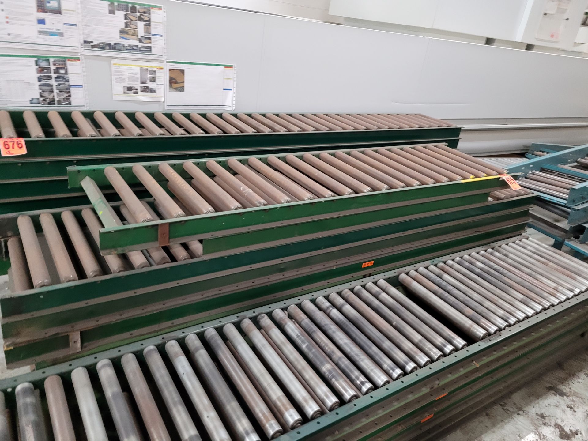 Lot of (5) manual roller conveyors - Image 2 of 4