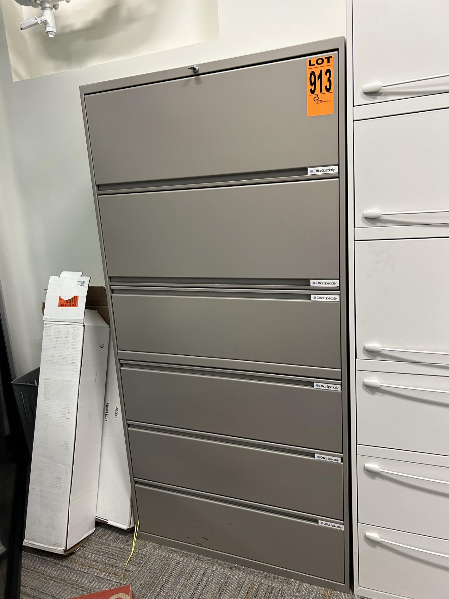 6-Level horizontal filing cabinet w/ key