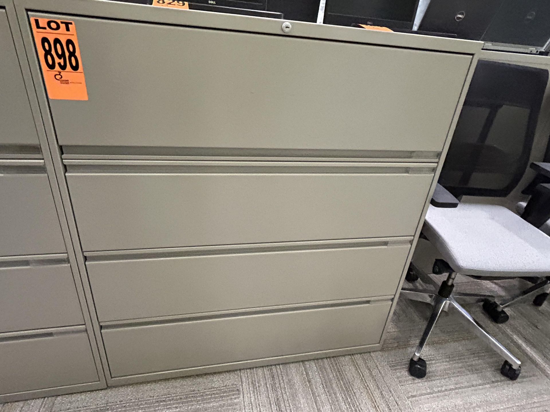 4-level horizontal steel filing cabinet - Image 2 of 2
