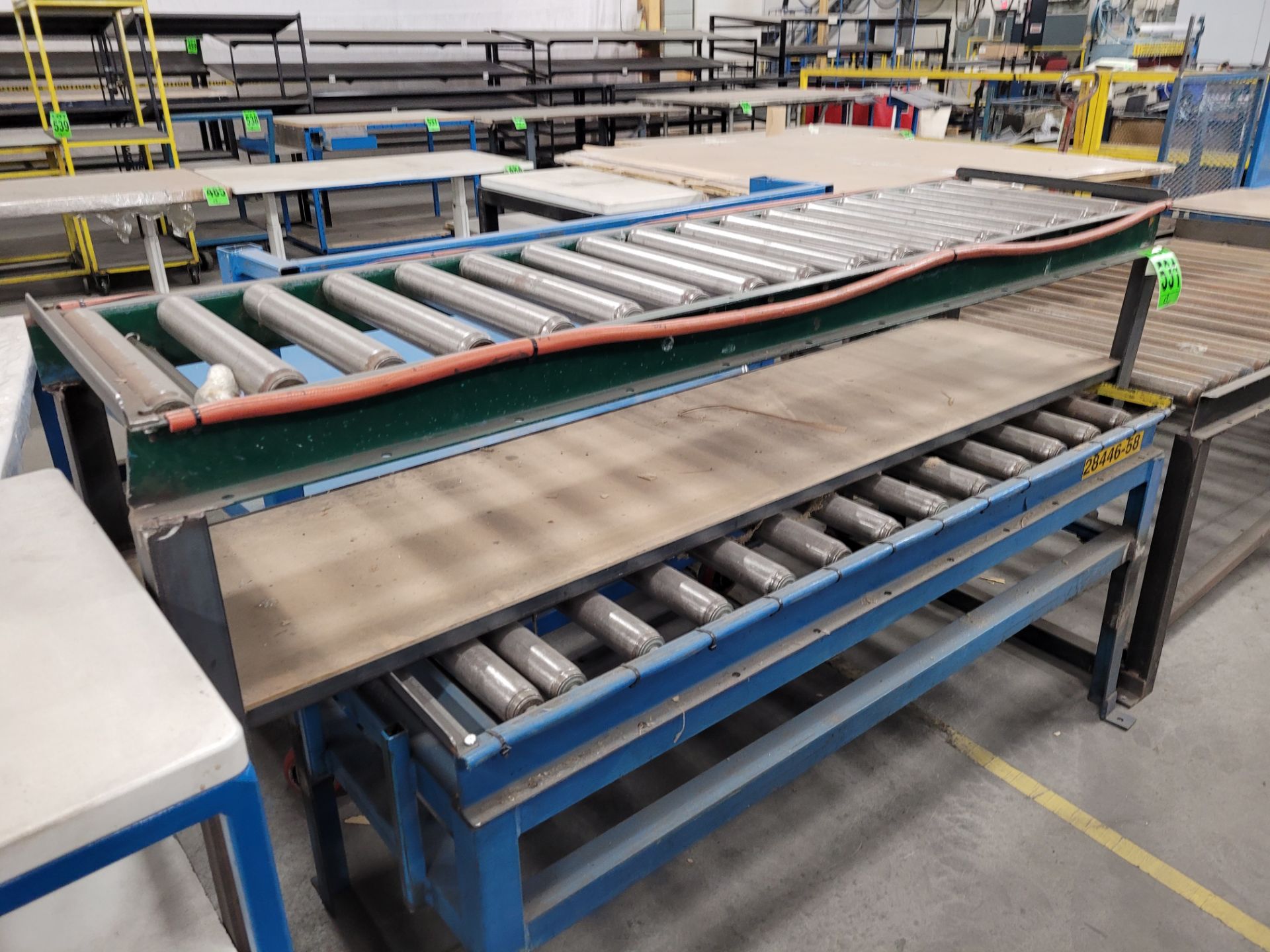 Lot of (3) manual roller conveyors - Image 2 of 4