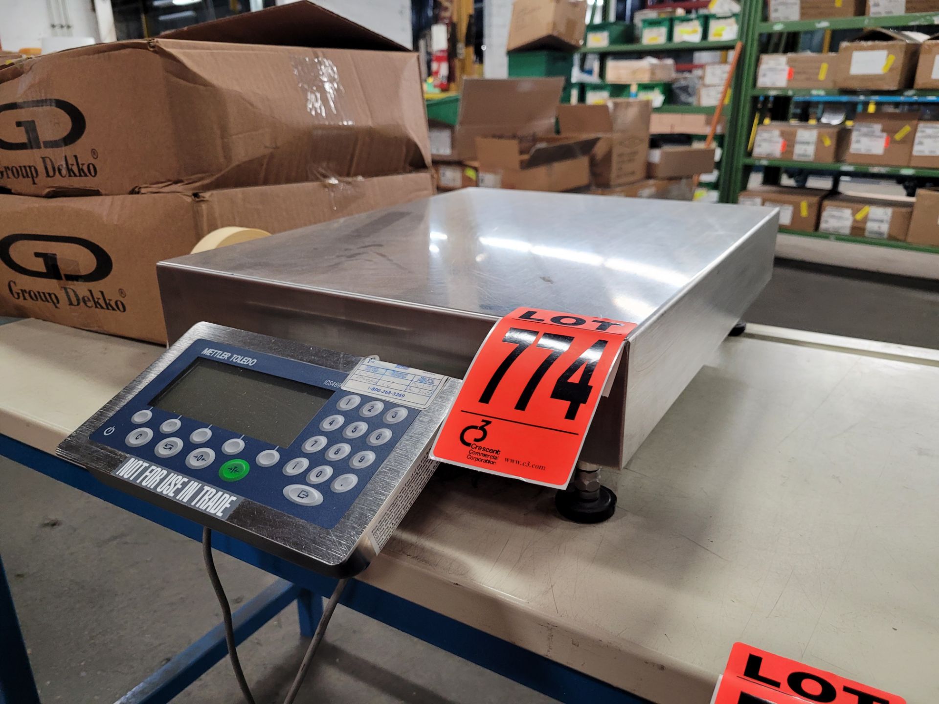 Weigh Check scale w/ METTLER TOLEDO mod. ICS469 over/under checkweigher terminal - Image 2 of 3